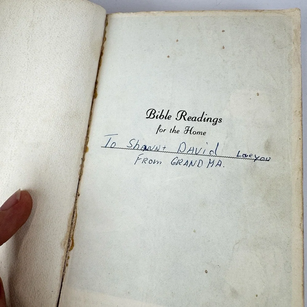 VTG 1958 Bible Readings For The Home Softcover Vital Scripture‎ Study Christian
